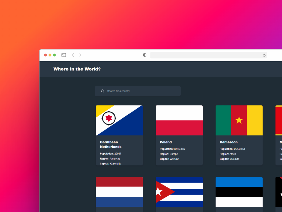 Proyecto Countries
